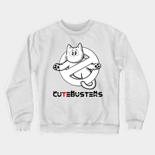 Cutebusters b & w Crewneck Sweatshirt